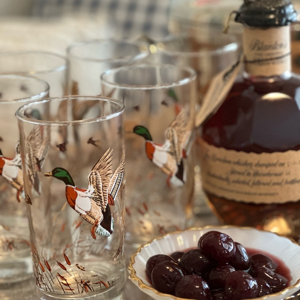 Libbey Glass set of 6 wild game high ball glasses